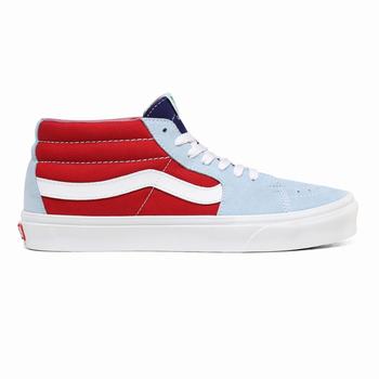 Férfi Vans Sunshine Sk8-Mid Magasszárú Cipő VA5609142 Színes/Fehér